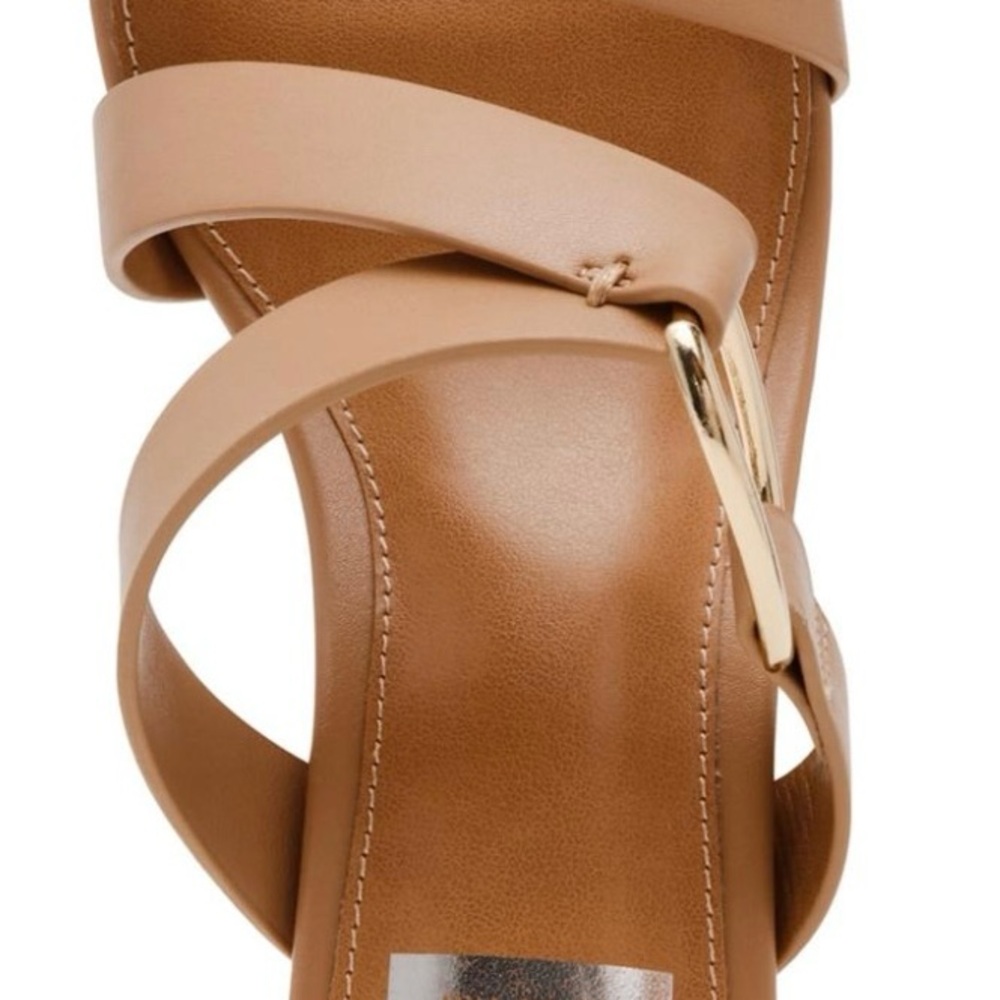 DV by Dolce Vita Tan and Gold Strappy Sandals